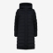 CMP ž plašč LONG PADDED DOWN JACKET WITH HOOD nero