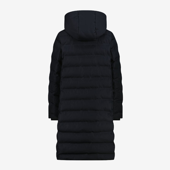 CMP ž plašč 35K3676 U901 LONG PADDED DOWN JACKET WITH HOOD nero