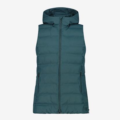 CMP ž brezrokavnik 35K3636 F520 LONG PADDED VEST WITH HOOD trek green