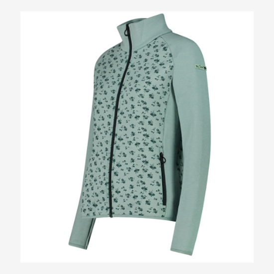 CMP ž jopica 35E4156 36ZU STRETCH PERFORMANCE FLEECE SWEATSHIRT jade melange trek green