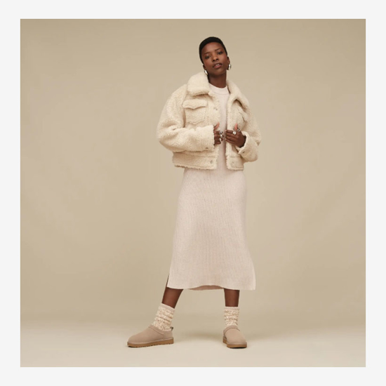 UGG ž natikači 1173891 CLASSIC MICRO sand