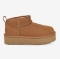 UGG otr škornji CLASSIC ULTRA MINI PLATFORM chestnut
