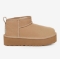 UGG otr škornji CLASSIC ULTRA MINI PLATFORM sand