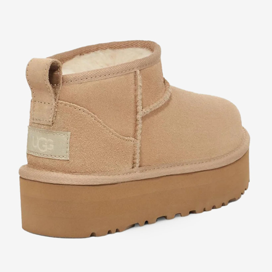 UGG otr škornji 1157791K CLASSIC ULTRA MINI PLATFORM sand