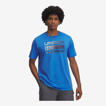 UNDER ARMOUR m majica 1329582-402 TEAM ISSUE WORDMARK blue atlantis