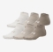 UNDER ARMOUR nogavice ESSENTIAL 6-PACK LOW CUT SOCKS taupe dusk stone