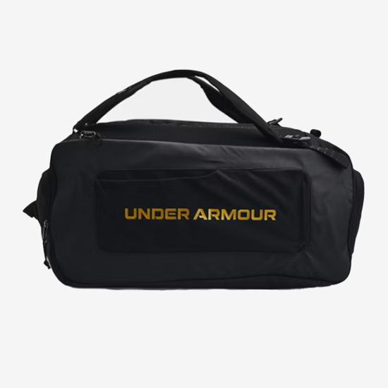 UNDER ARMOUR nahrbtnik 1381919-001 CONTAIN DUO MEDIUM BACKPACK DUFFLE black metallic gold