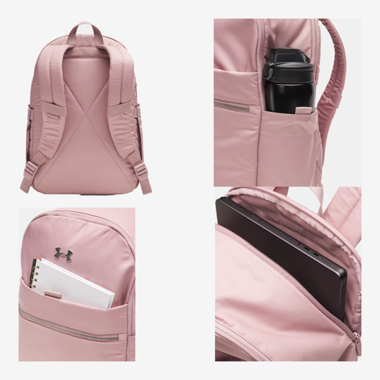 UNDER ARMOUR nahrbtnik 1384675-673 STUDIO CAMPUS BACKPACK tourmaline pink metallic silver