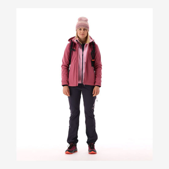 CMP ž softshell 35A1516 B709 JACKET WITH DETACHABLE HOOD peony