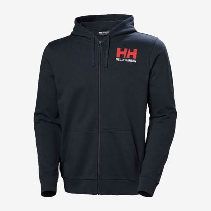 HELLY HANSEN m jopica 54581 597 HH LOGO FULL-ZIP HOODIE navy