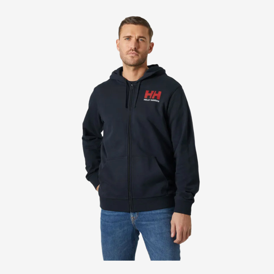 HELLY HANSEN m jopica 54581 597 HH LOGO FULL-ZIP HOODIE navy