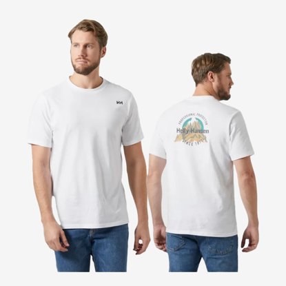 HELLY HANSEN m majica 54599 003 CORE GRAPHIC T-SHIRT 2.0 white