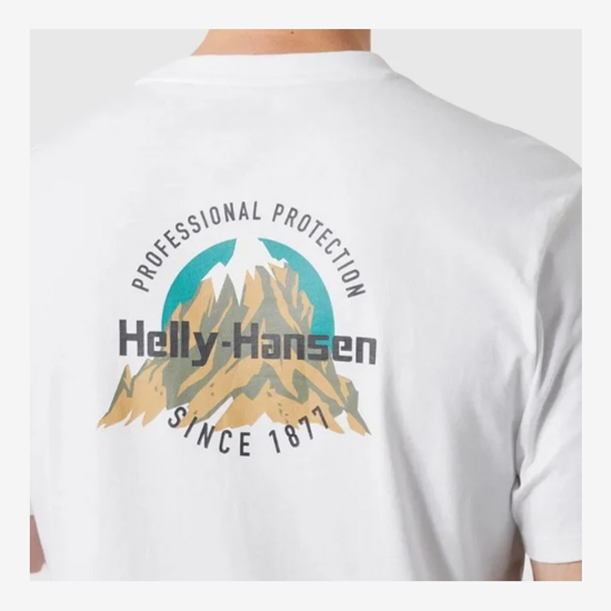 HELLY HANSEN m majica 54599 003 CORE GRAPHIC T-SHIRT 2.0 white