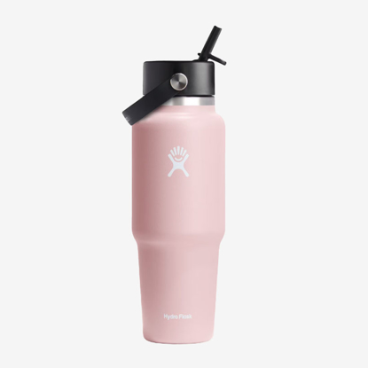 HYDRO FLASK WIDE MOUTH TRAVEL BOTTLE WITH FLEX STRAW CAP WT24CFS648 709ml trillium