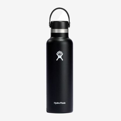 HYDRO FLASK STANDARD MOUTH WITH FLEX STRAW CAP S21SX001 621ml black