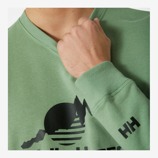 HELLY HANSEN m pulover 53891 408 YU CREW SWEATER 2.0 jade