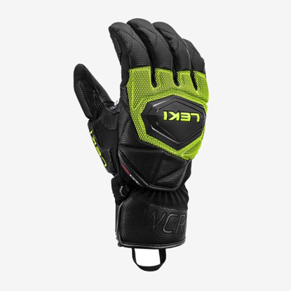 LEKI odr smučarske rokavice 654803301 WCR COACH 3D black lemon