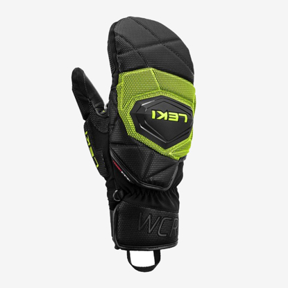LEKI odr smučarske rokavice 654803601 WCR COACH 3D MITT black lemon