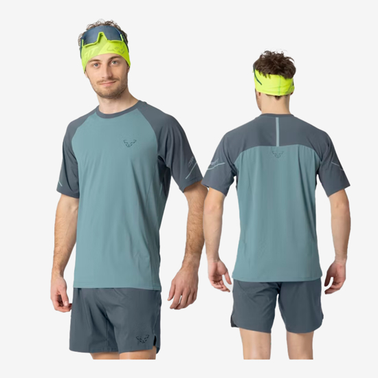 DYNAFIT m majica 70964 3161  ALPINE PRO SHORT SLEEVE SHIRT smoke blue