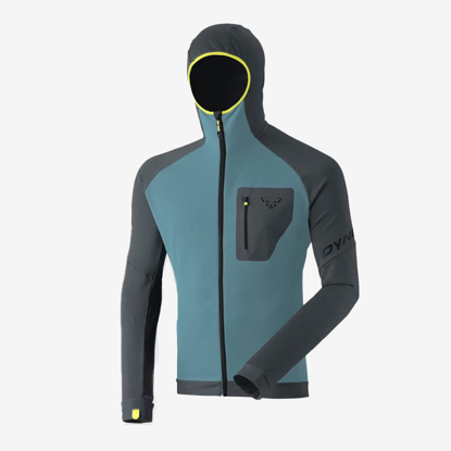 DYNAFIT m jopica 71122 3161 RADICAL POLARTEC® HOODED JACKET smoke blue