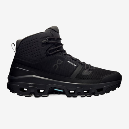 ON m trail copati 3MF10161043 CLOUDROCK MID WATERPROOF black black