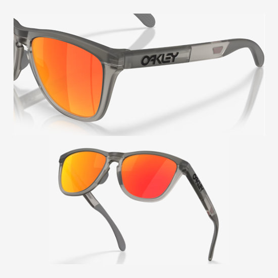 OAKLEY sončna očala 9503-01 FROGSKINS RANGE XL Matte Grey Smoke Grey Ink Prizm Ruby