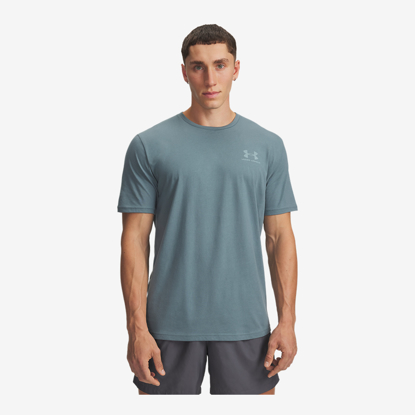 UNDER ARMOUR m majica 1326799-587  UA LEFT CHEST LOGO SHORT SLEEVE jasper blue squad orange
