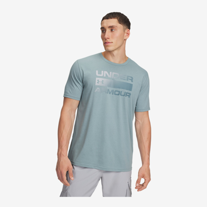 UNDER ARMOUR m majica 1329582-323 TEAM ISSUE WORDMARK serpentine jasper blue