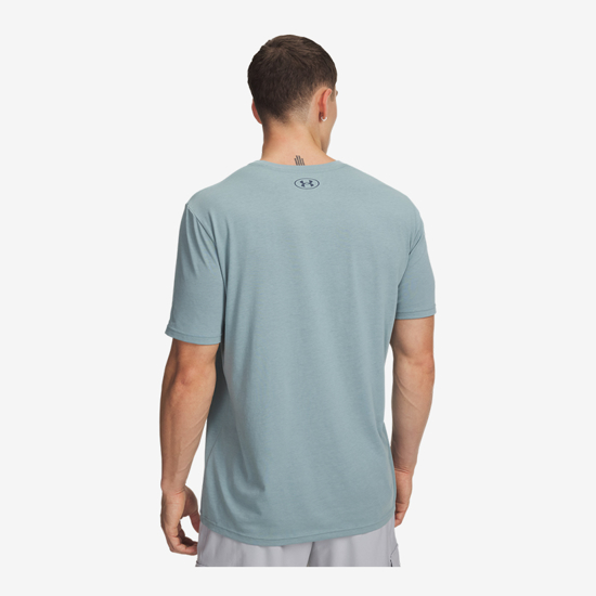 UNDER ARMOUR m majica 1329582-323 TEAM ISSUE WORDMARK serpentine jasper blue