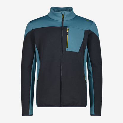 CMP m jopica 35E0477 L812 COLOUR-BLOCK FLEECE IN GRID TECH FABRIC nilo