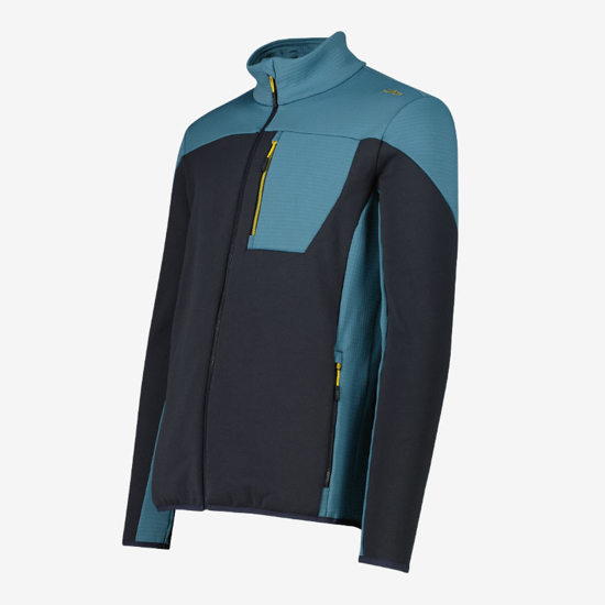 CMP m jopica 35E0477 L812 COLOUR-BLOCK FLEECE IN GRID TECH FABRIC nilo