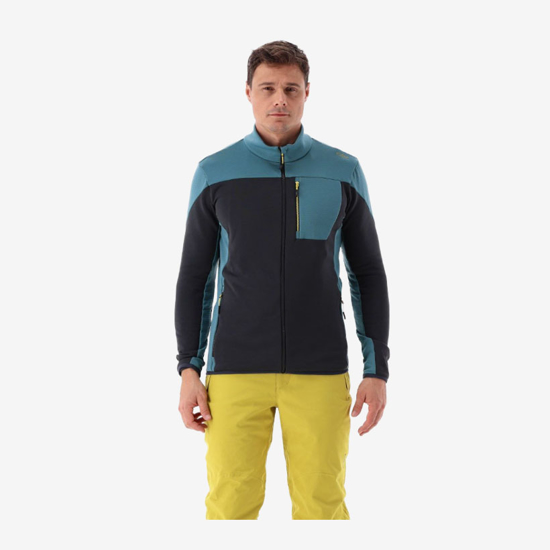 CMP m jopica 35E0477 L812 COLOUR-BLOCK FLEECE IN GRID TECH FABRIC nilo