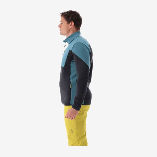 CMP m jopica 35E0477 L812 COLOUR-BLOCK FLEECE IN GRID TECH FABRIC nilo