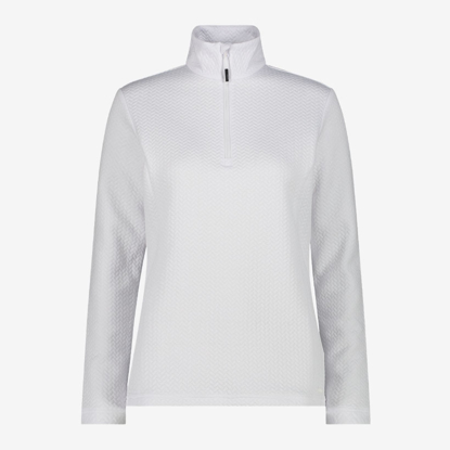 CMP ž puli 34L4226 A001 STRETCH TURTLENECK WITH JACQUARD PRINT white