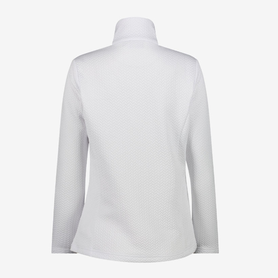 CMP ž puli 34L4226 A001 STRETCH TURTLENECK WITH JACQUARD PRINT white