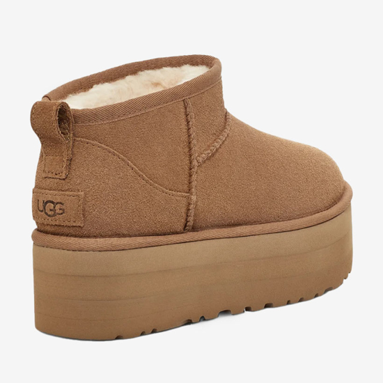 UGG ž škornji 1135092 CLASSIC ULTRA MINI PLATFORM chestnut