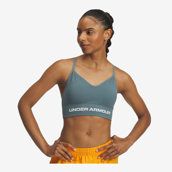 UNDER ARMOUR ž trening top 1384417-587 VANISH SEAMLESS LOW SPORTS BRA jasper blue