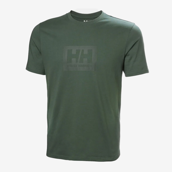 HELLY HANSEN m majica 54597 390 HH BOX T-SHIRT 2.0 jungle green