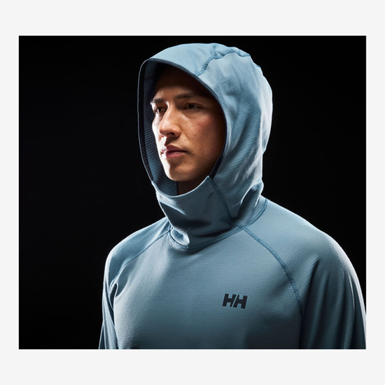 HELLY HANSEN m kapucar 49551 601 VERSALITE FLEECE HOODIE washed navy