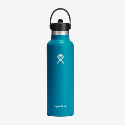 HYDRO FLASK 21 oz STANDARD MOUTH WITH FLEX STRAW CAP S21FS415 621 ml pacific