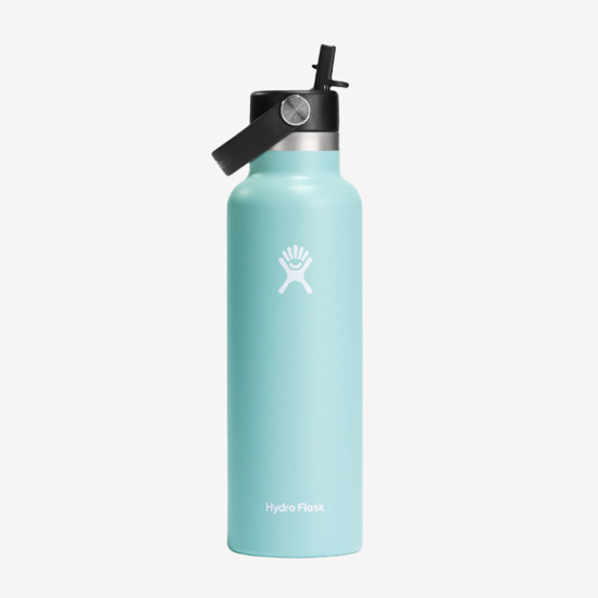 HYDRO FLASK 21 oz STANDARD MOUTH WITH FLEX STRAW CAP S21FS441 621 ml dew