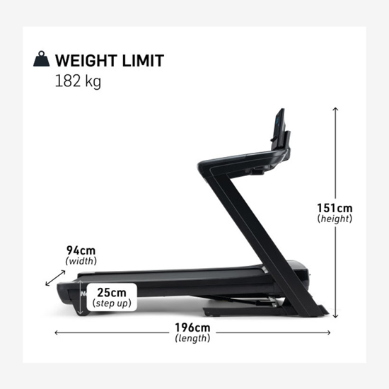 NORDICTRACK tekalna steza NTL13125-INT NT COMMERCIAL LE black