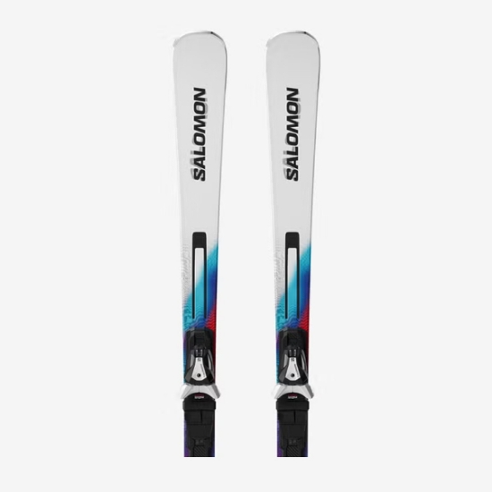 SALOMON odr smučarski set L478918 E ADDIKT + MI12 GW F80 white neon blue