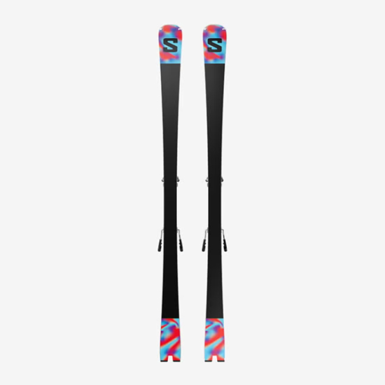 SALOMON odr smučarski set L478918 E ADDIKT + MI12 GW F80 white neon blue
