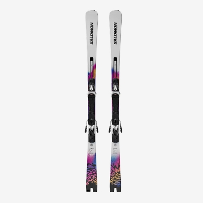 SALOMON odr smučarski set L478915 E ADDIKT PRO 66 + MI12 GW white race blue
