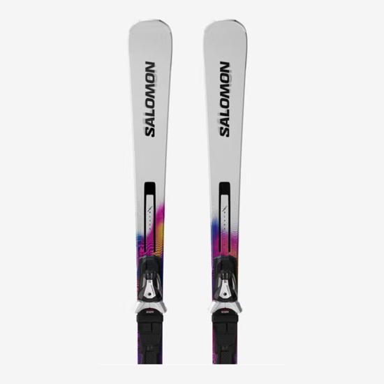SALOMON odr smučarski set L478915 E ADDIKT PRO 66 + MI12 GW white race blue