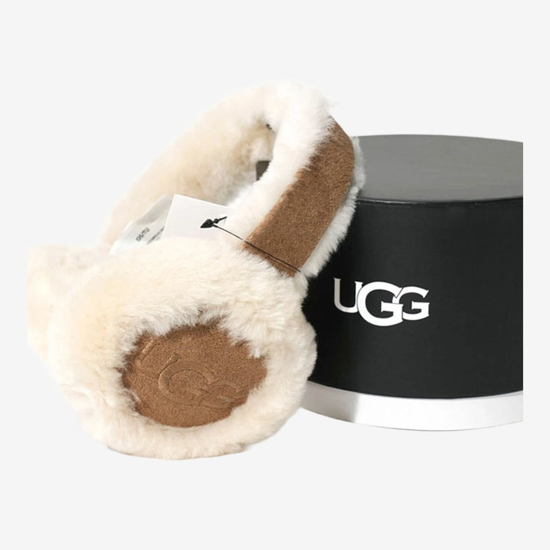 UGG naušniki 20955 SHEEPSKIN EMBROIDERY EARMUFF chestnut