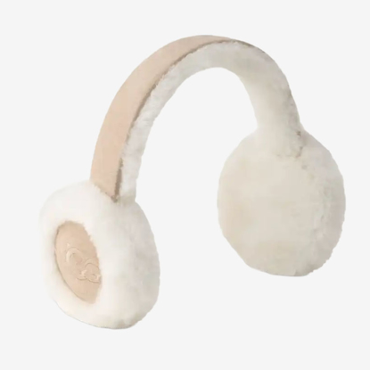 UGG naušniki 20955 SHEEPSKIN EMBROIDERY EARMUFF sand