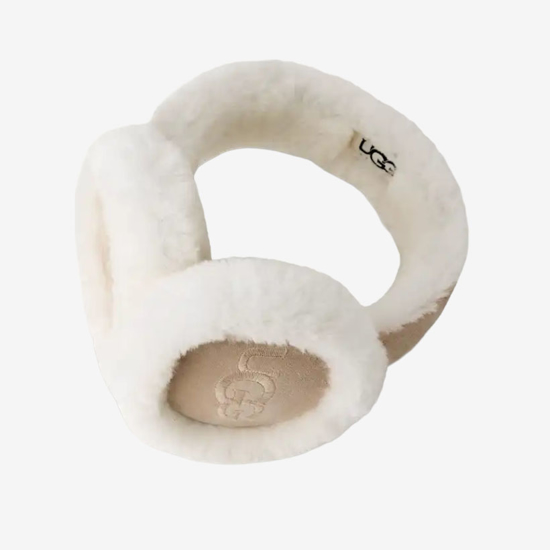 UGG naušniki 20955 SHEEPSKIN EMBROIDERY EARMUFF sand