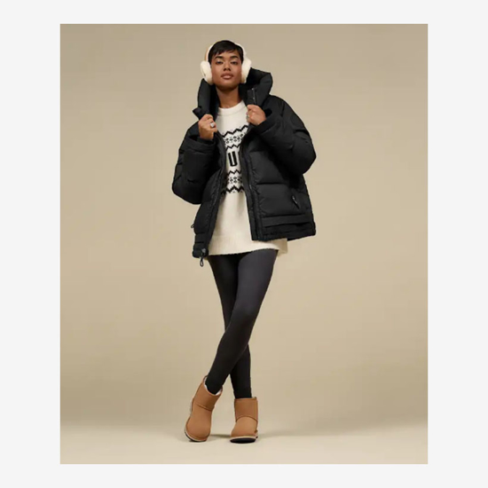 UGG naušniki 20955 SHEEPSKIN EMBROIDERY EARMUFF sand